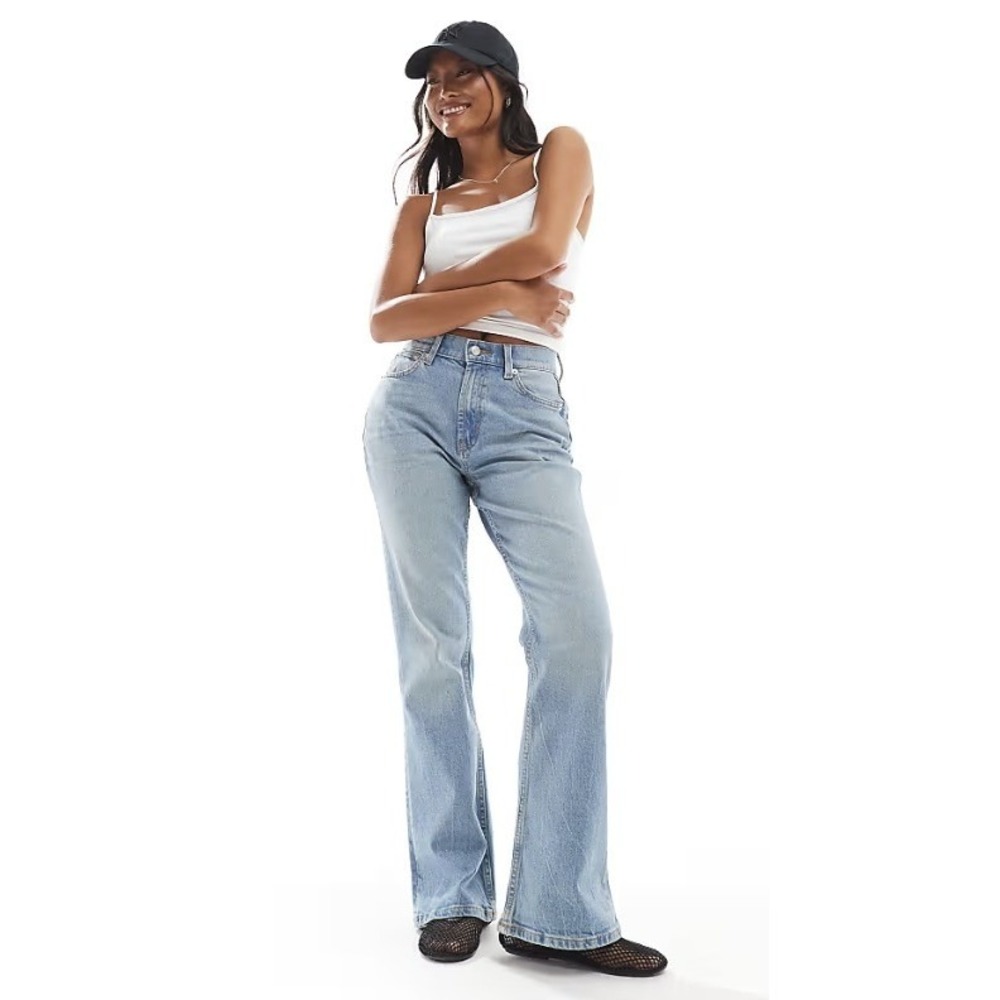 319 ASOS Design Light Wash Carpenter Jeans Wide Leg High Rise (Size 33x33, EUC)
